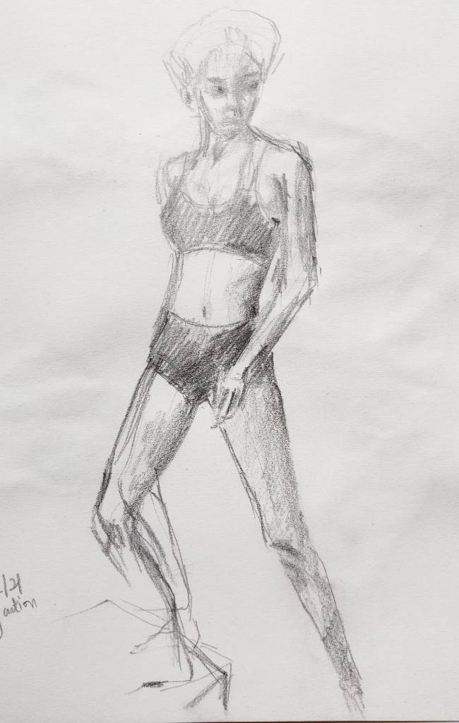 Croquis | Pose femme debout