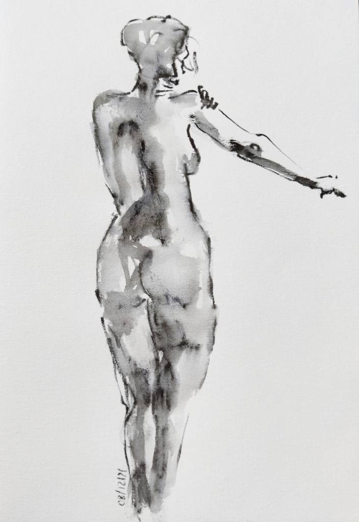 Croquis | femme de dos