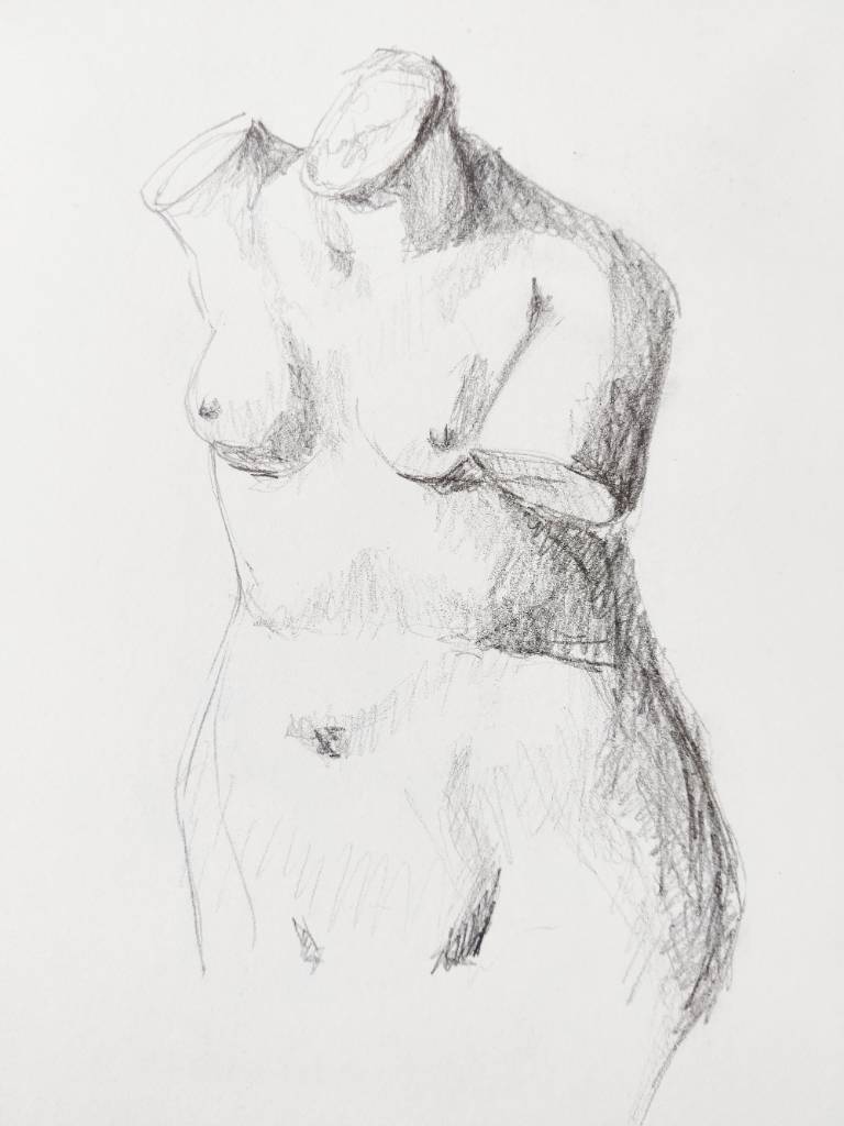 Croquis | Sculpture de buste de femme