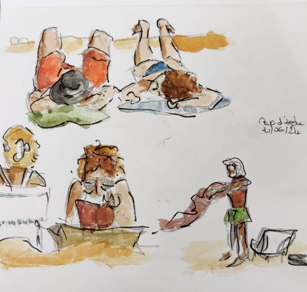 Croquis | À la plage